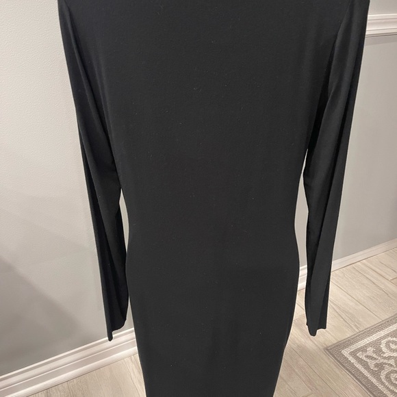 CeCe by Cynthia Steffe Black Cocktail L  Dress  Body Shaping  Knee Length Cozy - Picture 4 of 11